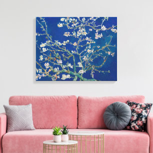 Almond Bloom (Indigo)   Van Gogh   Canvas Print