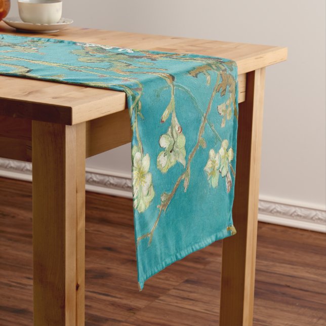 Almond Blossom, 1890 by Vincent van Gogh Short Table Runner (In Situ)