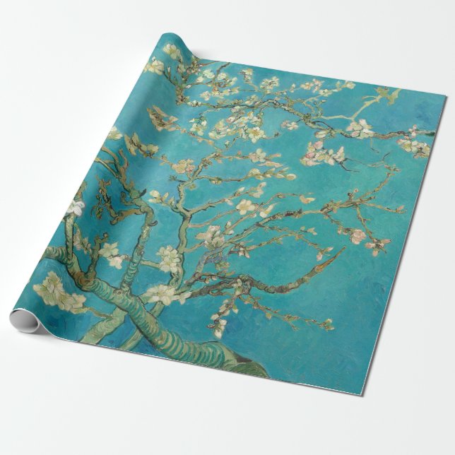 Almond Blossom, 1890 by Vincent van Gogh Wrapping Paper (Unrolled)