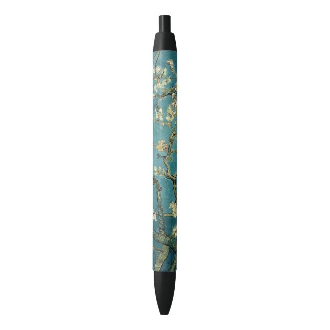 Almond Blossom Black Ink Pen (Front Vertical)