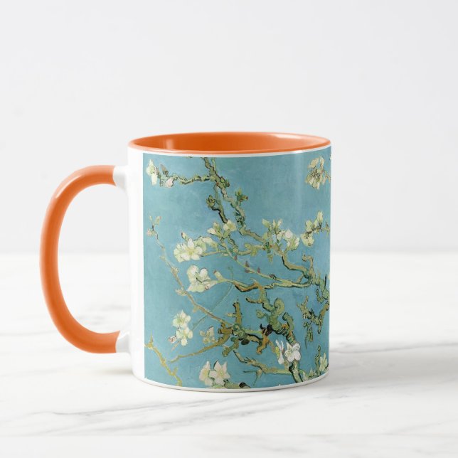 Almond blossom by Vincent Van Gogh Mug (Left)