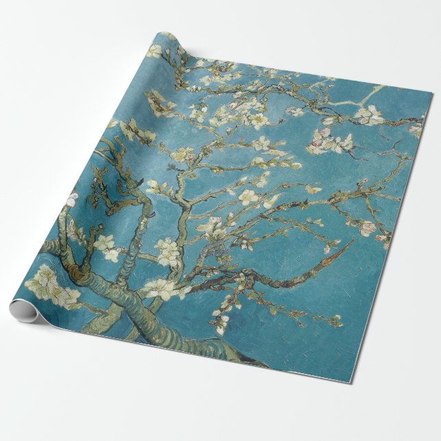 Almond Blossom by Vincent Van Gogh Wrapping Paper (Unrolled)