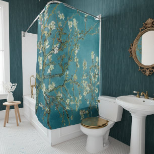 Almond Blossom Floral Boho Blue Classic Art