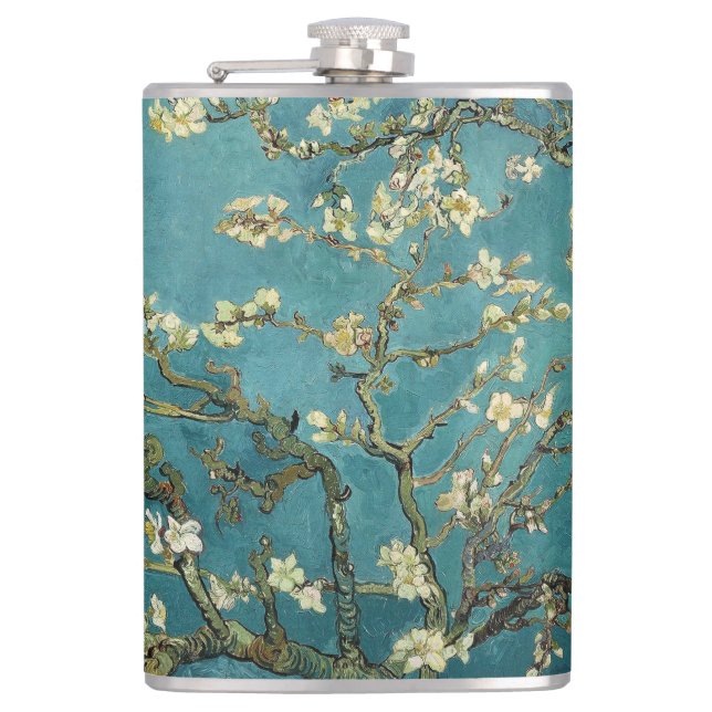 Almond Blossom Hip Flask (Front)