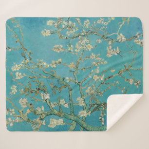 Almond Blossom, Oil Painting, Vincent Van Gogh Sherpa Blanket