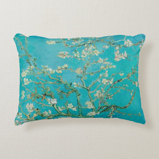 Almond Blossom Van Gogh Accent Pillow (Front)