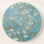 Almond Blossom Van Gogh Coaster<br><div class="desc">Almond Blossoms is a group of several paintings made in 1888 and 1890 by Vincent van Gogh in Arles and Saint-Rémy, southern France of blossoming almond trees. Flowering trees were special to van Gogh. They represented awakening and hope. He enjoyed them aesthetically and found joy in painting flowering trees. The...</div>