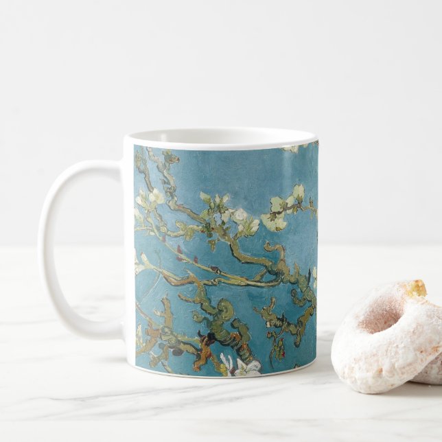 Almond Blossom Van Gogh  Coffee Mug (With Donut)