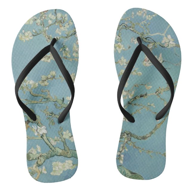 Almond Blossom Van Gogh Flip Flops (Footbed)
