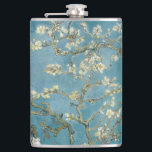 Almond Blossom Van Gogh Hip Flask<br><div class="desc">Almond Blossoms is a group of several paintings made in 1888 and 1890 by Vincent van Gogh in Arles and Saint-Rémy, southern France of blossoming almond trees. Flowering trees were special to van Gogh. They represented awakening and hope. He enjoyed them aesthetically and found joy in painting flowering trees. The...</div>