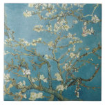 Almond Blossom Van Gogh Tile<br><div class="desc">Almond Blossoms is a group of several paintings made in 1888 and 1890 by Vincent van Gogh in Arles and Saint-Rémy, southern France of blossoming almond trees. Flowering trees were special to van Gogh. They represented awakening and hope. He enjoyed them aesthetically and found joy in painting flowering trees. The...</div>