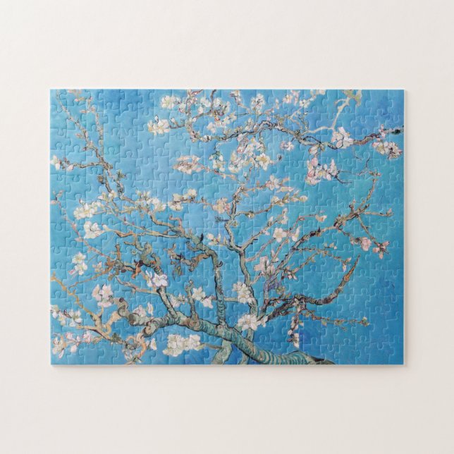 Almond Blossoms Blue Vincent van Gogh Art Painting Jigsaw Puzzle (Horizontal)