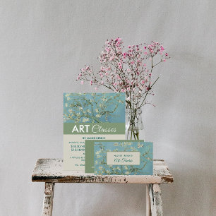 Almond Blossoms By Vincent Van Gogh, Art Teacher Business Card