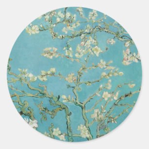 Almond Blossoms by Vincent van Gogh Classic Round Sticker