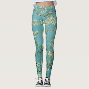 Almond Blossoms by Vincent Van Gogh Fine Art Leggings