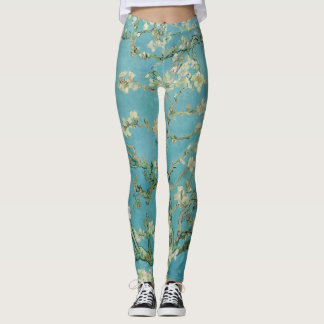 Almond Blossoms by Vincent Van Gogh Fine Art Leggings