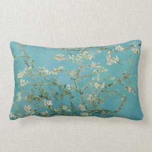 Almond Blossoms by Vincent Van Gogh Fine Art Lumbar Pillow
