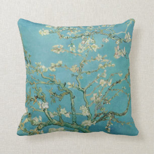 Almond Blossoms by Vincent Van Gogh Fine Art Throw Pillow