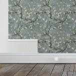 Almond Blossoms Grey Vincent Van Gogh Wallpaper<br><div class="desc">This design may be personalized by choosing the Edit Design option. You may also transfer onto other items. Contact me at colorflowcreations@gmail.com or use the chat option at the top of the page if you wish to have this design on another product or need assistance with this design. I am...</div>