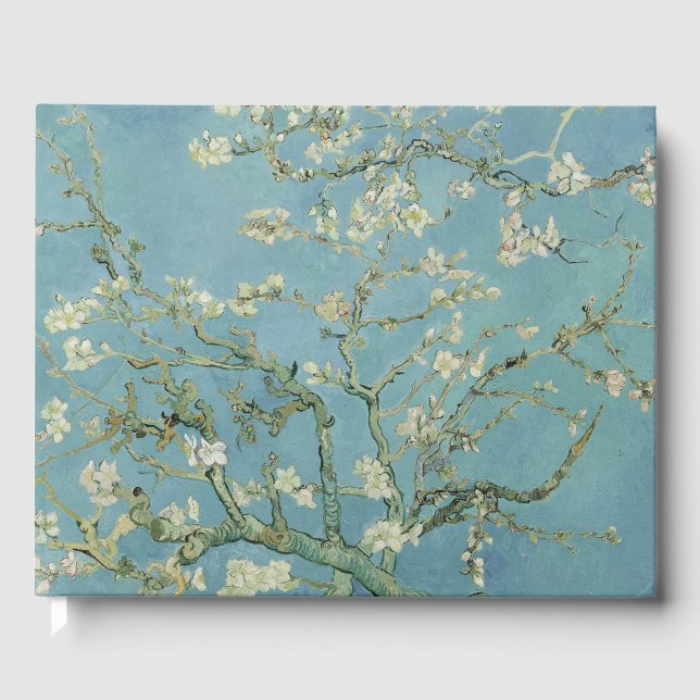 Almond Blossoms Painting by Van Gogh Guest Book (Front)