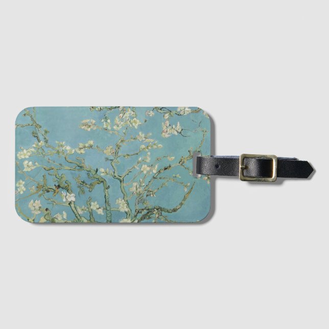 Almond Blossoms Painting by Van Gogh Luggage Tag (Front Horizontal)