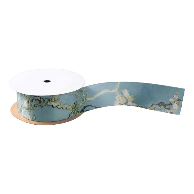 Almond Blossoms Painting by Van Gogh Satin Ribbon (Spool)