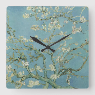 Almond Blossoms Painting by Van Gogh Square Wall Clock