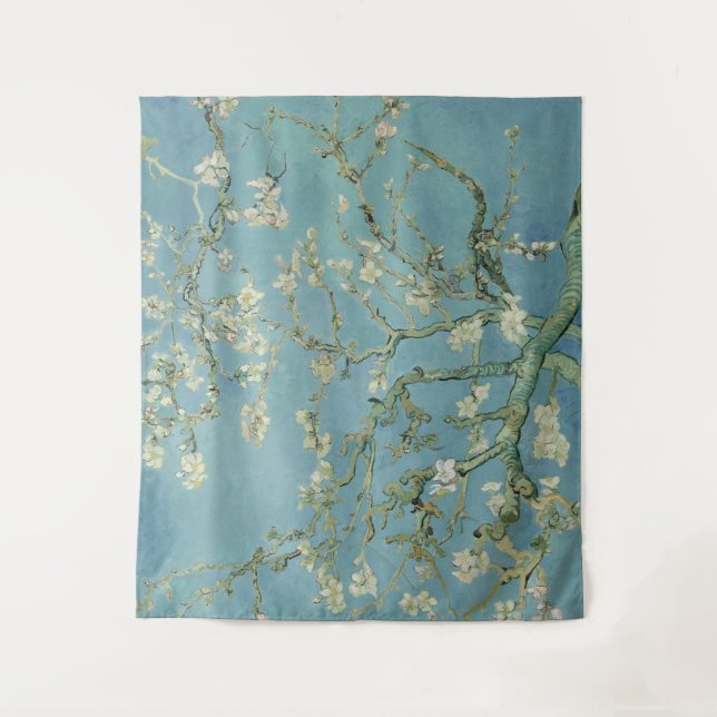Almond Blossoms Painting by Van Gogh Tapestry (Front)