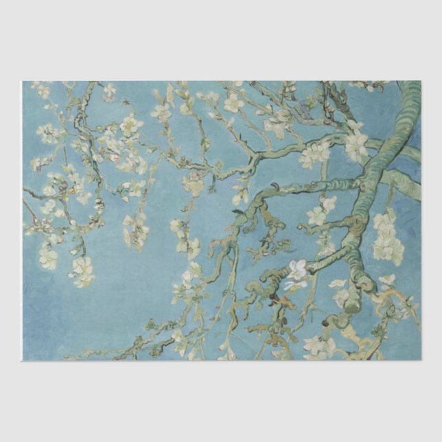 Almond Blossoms Print Tissue Paper (Front)