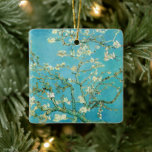 Almond Blossoms | Vincent van Gogh Ceramic Ornament<br><div class="desc">Almond Blossoms (1890) by Dutch artist Vincent van Gogh (1853-1890). Van Gogh's Almond Blossoms painting showcases delicate white flowers set against a vibrant turquoise sky, symbolizing new life and renewal. Inspired by Japanese art, the elegant branches and flowing lines create a sense of serenity and natural beauty. The textured brushstrokes...</div>