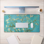 Almond Blossoms | Vincent van Gogh Desk Mat<br><div class="desc">Almond Blossoms (1890) by Dutch artist Vincent van Gogh (1853-1890). Van Gogh's Almond Blossoms painting showcases delicate white flowers set against a vibrant turquoise sky, symbolizing new life and renewal. Inspired by Japanese art, the elegant branches and flowing lines create a sense of serenity and natural beauty. The textured brushstrokes...</div>