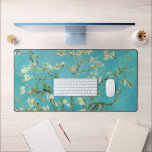 Almond Blossoms | Vincent Van Gogh Desk Mat<br><div class="desc">Almond Blossoms (1890) by Dutch artist Vincent van Gogh (1853-1890). Van Gogh's Almond Blossoms painting showcases delicate white flowers set against a vibrant turquoise sky, symbolizing new life and renewal. Inspired by Japanese art, the elegant branches and flowing lines create a sense of serenity and natural beauty. The textured brushstrokes...</div>