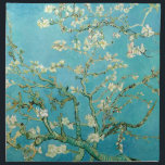 Almond Blossoms | Vincent van Gogh Napkin<br><div class="desc">Almond Blossoms (1890) by Dutch artist Vincent van Gogh (1853-1890). Van Gogh's Almond Blossoms painting showcases delicate white flowers set against a vibrant turquoise sky, symbolizing new life and renewal. Inspired by Japanese art, the elegant branches and flowing lines create a sense of serenity and natural beauty. The textured brushstrokes...</div>