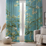 Almond Blossoms | Vincent Van Gogh Sheer Curtains<br><div class="desc">Almond Blossoms (1890) by Dutch artist Vincent van Gogh (1853-1890). Van Gogh's Almond Blossoms painting showcases delicate white flowers set against a vibrant turquoise sky, symbolizing new life and renewal. Inspired by Japanese art, the elegant branches and flowing lines create a sense of serenity and natural beauty. The textured brushstrokes...</div>