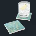 Almond Blossoms | Vincent van Gogh Stone Coaster<br><div class="desc">Almond Blossoms (1890) by Dutch artist Vincent van Gogh (1853-1890). Van Gogh's Almond Blossoms painting showcases delicate white flowers set against a vibrant turquoise sky, symbolizing new life and renewal. Inspired by Japanese art, the elegant branches and flowing lines create a sense of serenity and natural beauty. The textured brushstrokes...</div>