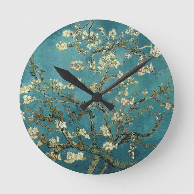 Almond Blossoms Wall Clock (Front)