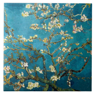 Almond Branches in Bloom Tile