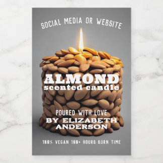 Almond Candle Food Label