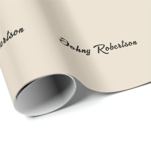 Almond Color Plain Elegant Professional Minimalist Wrapping Paper