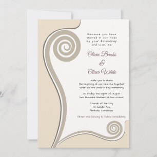 Almond Koru - Nouveau Début - Invitation