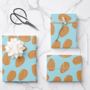 Almond Pattern Wrapping Paper Sheet