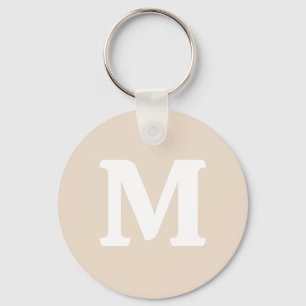Almond solid colour keychain