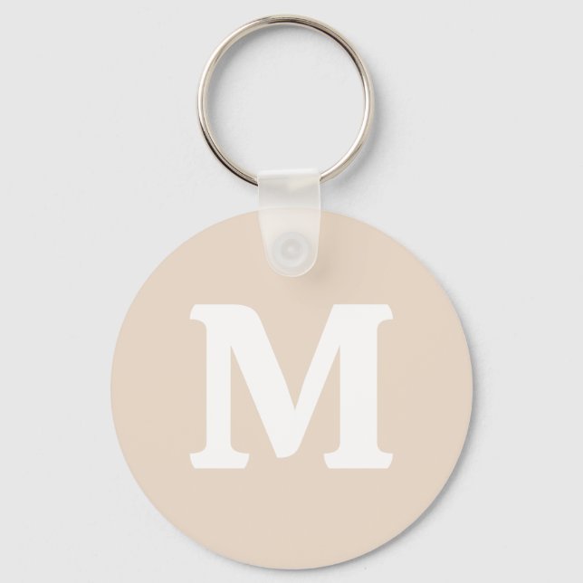 Almond solid colour keychain (Front)