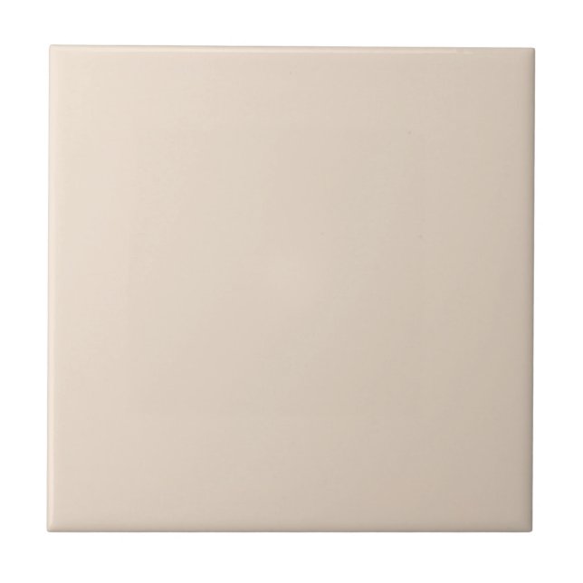 Almond solid colour tile (Front)