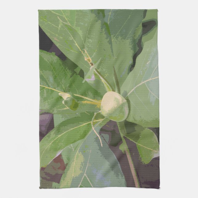 Almond Tree Closeup Kitchen Towel (Vertical)