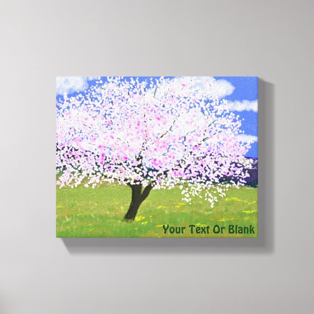 Almond Tree in Bloom Canvas Print (Front)