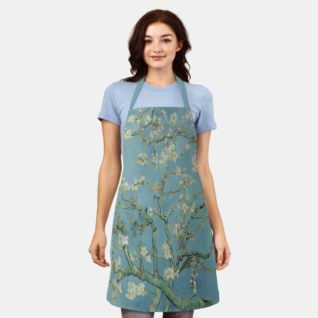 Almond tree in blossom Vincent Van Gogh Apron (Worn)