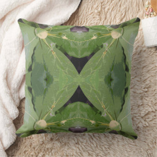 Almond Tree Pattern Throw Pillow