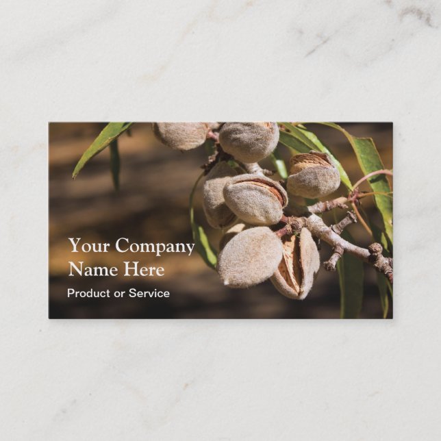 Almonds business card (Front)