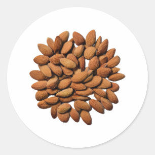 Almonds Classic Round Sticker